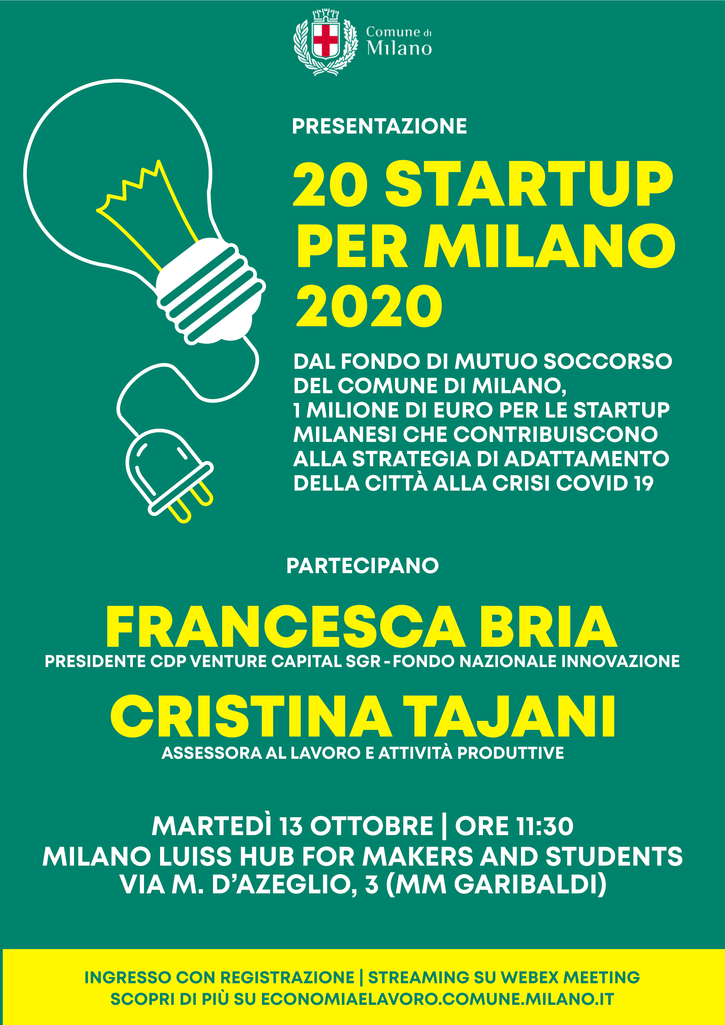 20 Startup per Milano 2020